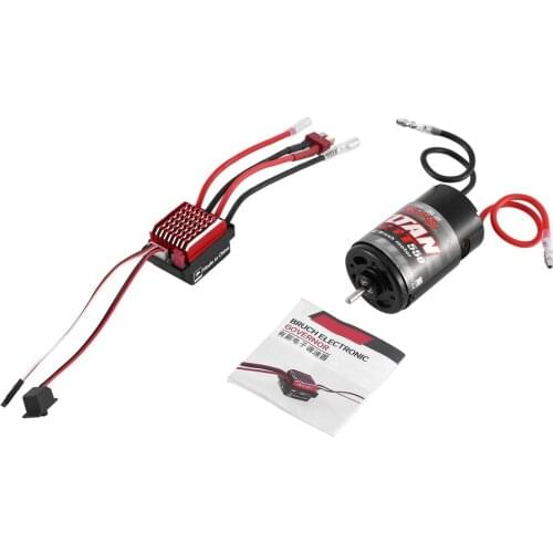 550 Brushed Motor 12T 21T 29T 35T For Axial 1:10 RC Crawler With 360A ESC Optional RC Car Rock Crawler Parts