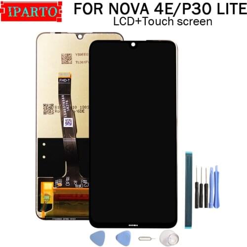 6.15 inch For Huawei NOVA 4E LCD Display+Touch Screen Digitizer Assembly 100% Original LCD+Touch Digitizer for Huawei P30 LITE
