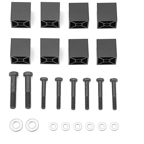 Car Accessories For Jeep Wrangler TJ 1997-2006 1.5" Seat Lift Kit Spacer Blocks CNC Machined T6 Billet Aluminum Black Anodized
