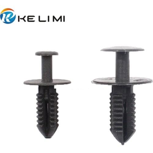 KELIMI Auto Push Type Fender Liner Retainer Rivet Trim Panel Fastener Clips Plastic For BMW Mercedes Benz