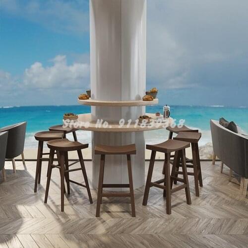 Bar stools solid wood bar stools retro high stools bar stools simple bar stools tables and chairs high chairs