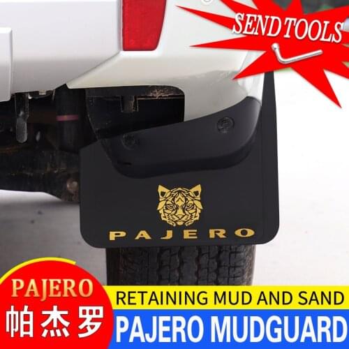 Mudflaps FOR Mitsubishi Pajero V93 V97 Mud Flap Guards Mudguard Fenders car accessories auto styline