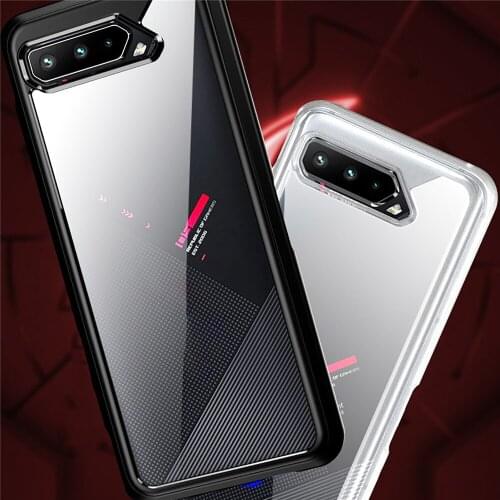TPU+PC Phone Case for ASUS rog5 Anti-fingerprint Protective Back Cover for ASUS rog5 Phone Shell