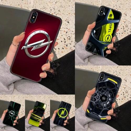 Opel Astra Car Logo Phone Case Cover Hull For iphone 5 5s se 2 6 6s 7 8 12 mini plus X XS XR 11 PRO MAX black painting