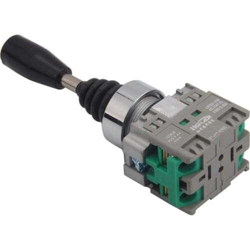 22mm joystick switch momentary maintained 2 position 2NO self locking latching reset wobble stick HKL-D22/HKL-D12