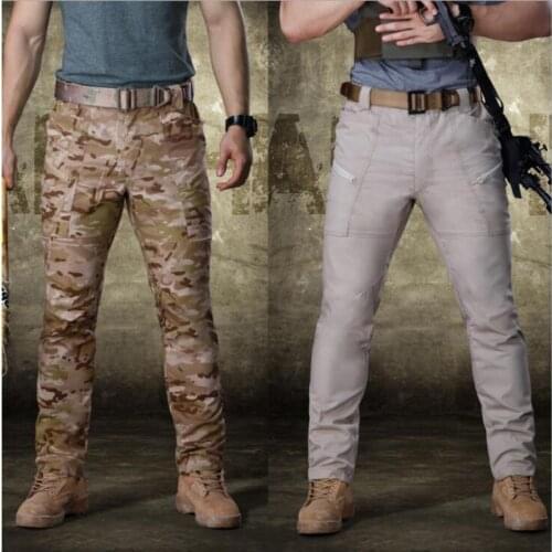 2021 Men Autumn Winter MC All-Terrain Camouflage Tactical Pants Outdoor Hiking Cargo Pants Quick-Drying Trousers Military Pants