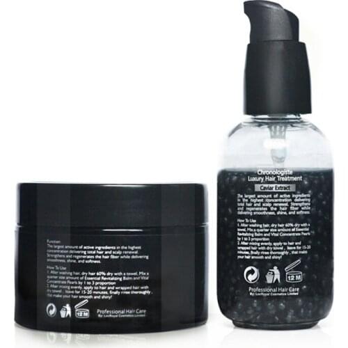 Caviar Extract Luxury Hair Treatment Set 60ml +120ml Make Hair More Soft And Smooth