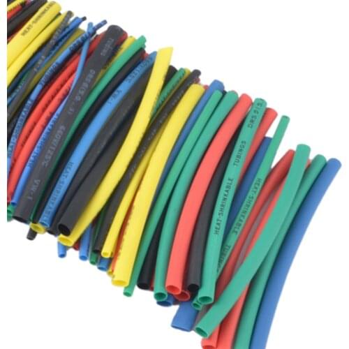 Heat Shrink Tubing Wire Cable 100Pcs Heat shrink tube kit Insulation Sleeving Polyolefin Shrinking Assorted