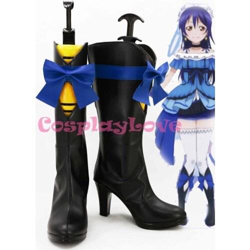 Newest Custom Made Japanese Anime Lovelive! KiRa-KiRa Sensation! Umi Sonoda Cosplay Shoes Boots For Halloween Christmas