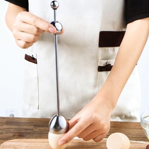 Egg Opener Topper Cutter Stainless Steel Boiled Raw egg scissors Eggshell Separator Tools Kitchen Baking Accessories Gadgets
