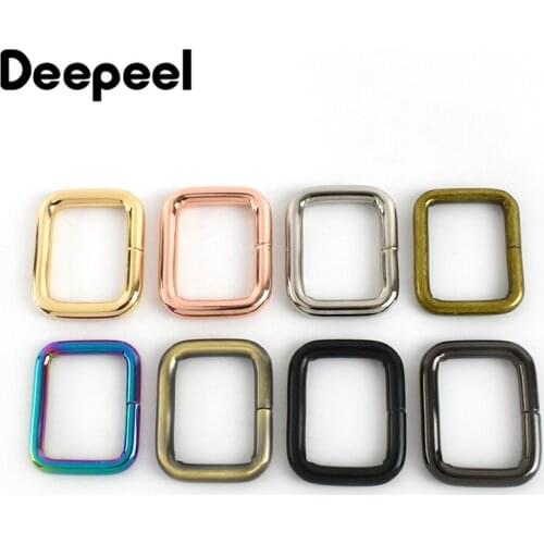 10/30/50pcs 25mm Rectangle Metal Buckles Webbing Belt Ribbon Buckle Clasp Handbag Strap Clips Adjuster DIY Accessories F4-5