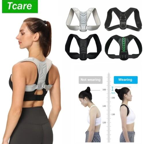Tcare Adjustable Shoulder Corrector Belt, Back Posture Corrector Belt, Clavicle Spine Upper Back Correction, Home Office Outdoor