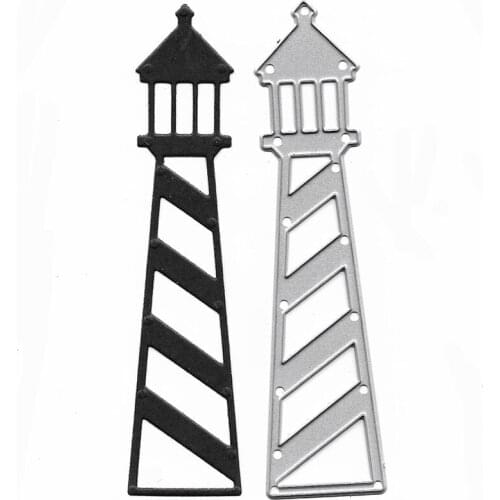 Cutting Stencils And Embossing Lighthouse Dies Cut For DIY Scrapbooking Album Paper Cardmaking Decor Craft Template Metal Dies