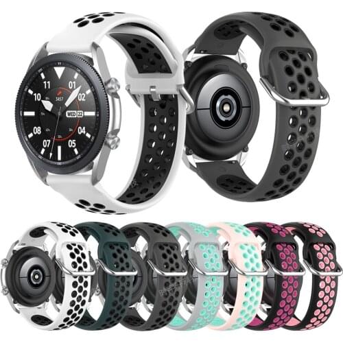 Silicon Strap For Samsung Galaxy Watch Active 3/2 Replacement Band For Galaxy Watch 3 41/45mm Wristband Smart Watch Accessories