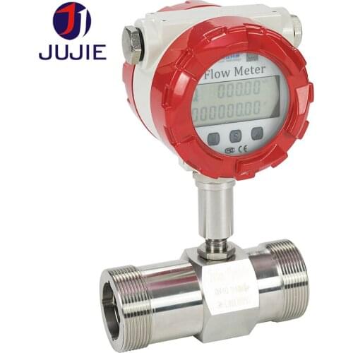 SS304 water diesel fuel gasoline methyl alcohol turbine Flow Meter modbus RS485 digital LCD clean liquid 1'' 2'' 1inch pipe