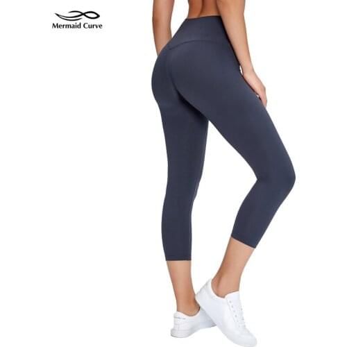 Align Crop High waist Tight yoga pants Womens Gym Clothes Pants Waistband Lies Flat Sweat-wicking Fitness Leggings Capri Pants