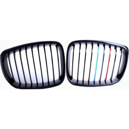ABS Grid Front Face Air Intake Grille Single Line Bright Black three-color Grid For 2012-2020 BMW 3 Series GT F34