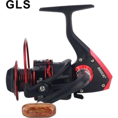 2021 GLS brand black red JX series wire cup metal rocker arm can be interchanged left and right spinning wheel fishing reel