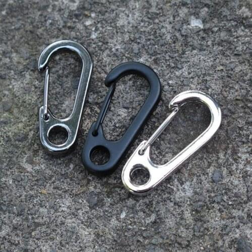 3pcs/set EDC D-type Keychain Buckle Metal Key Pendant Outdoor Camping Carabiner Equopment Tourism Portable Mini Tools