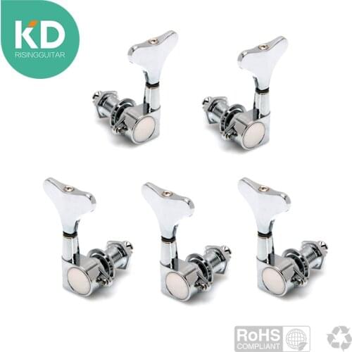 5 Pcs Per Set Treble Side Economy Bass Tuning Peg Bass Machine Head Bass Tuning Keys Ratio 1:18