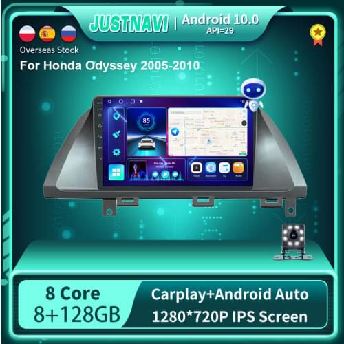 6G 128G Android 10.0 Car Radio Multimedia Player For Honda Odyssey 2005-2010 Navi Stereo DSP Carplay WIFI Rear View Camera 9