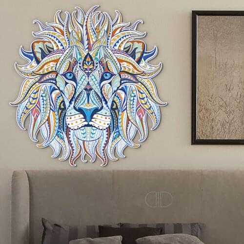 Animals Abstract Lion Wall Stickers for Home Office Living Room Bedroom Decoration Wallpaper Accessories Decals Decor Creative