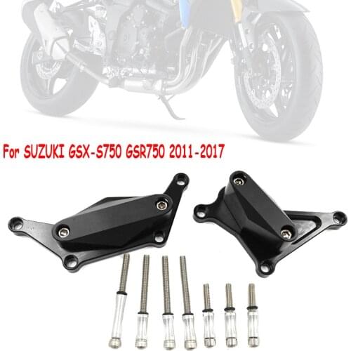 For Suzuki GSX-S750 GSR750 Engine Stator Case Saver Crash Pad Falling Protector Frame Slider GSX S 750 GSR 750 2011 2012-2017