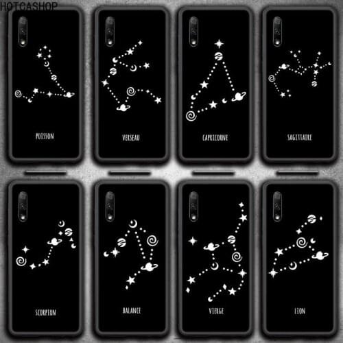 12 constellations zodiac signs Phone Case for Huawei Honor 30 20 10 9 8 8x 8c v30 Lite view 7A pro