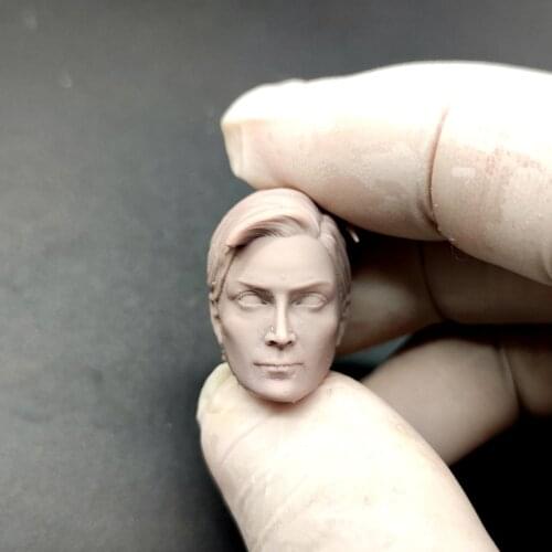 Blank 1/12 Scale The Matrix Carrie-Anne Moss Head Sculpt Unpainted Fit 6" ML Figure B Style