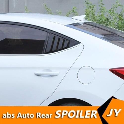 For Hyundai Elantra 2016-2019 Sedan ABS Rear Door Window shades Louver Frame Window Sill Molding Cover Sticker Trim
