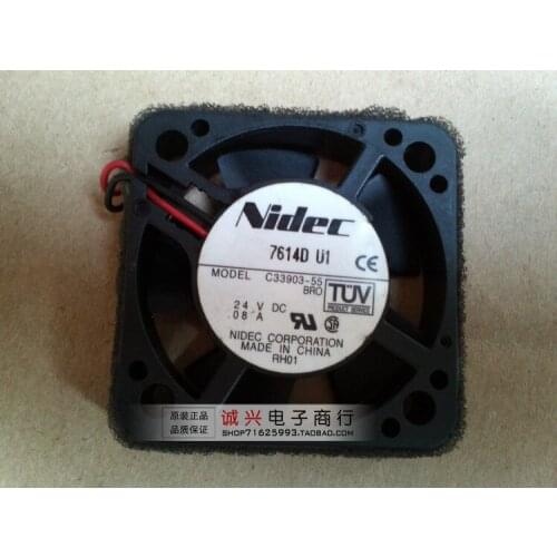 For Nidec cooling fan 4cm 4010 24v 0.08a c33903-55 dual ball bearing fan