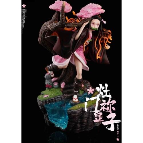 Demon Slayer Kamen Nidouzi Demon Slayer: Blade GK Limited Statue Figure GK Size:36.5cm*22.5cm*26cm
