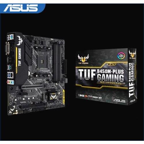 Asus TUF B450M-Plus Gaming AMD Ryzen 2 AM4 DDR4 HDMI-Compatible DVI-D M.2 Micro ATX Motherboard