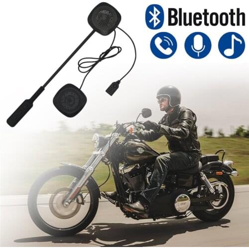 CARPRIE Motorcycle Headset Motorcycle Helmet Bluetooth Motorbike Handsfree Headset Headphone for Music GPS Black m15