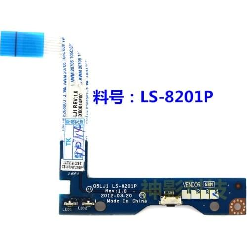 Original for ACER Aspire M5 M5-581T power button board switch board with cable LS-8201P