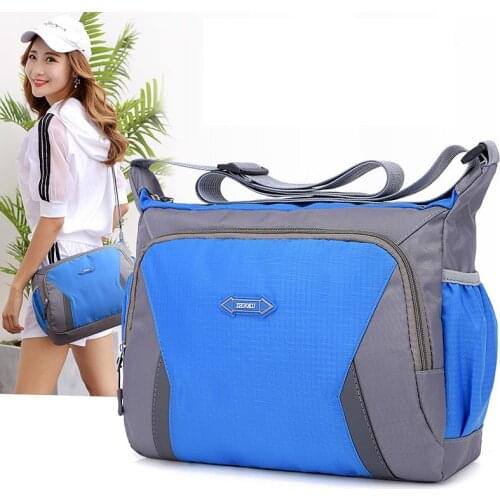 2018 Crossbody bags for women unisex Good quality waterproof nylon Shoulder Bag Men Messenger Bags Beach Flap Zipper Bolsas