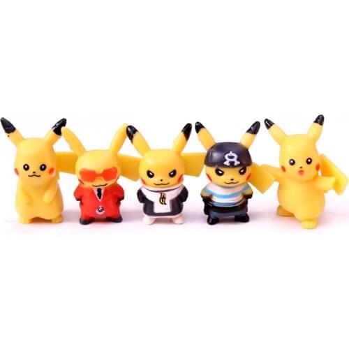 Takara Tomy 1PCS/10pcs- Pikachu Blind Box Action Figure Pokemon Pocket Monster Doll Ex Elf Ball Children Gifts Toy