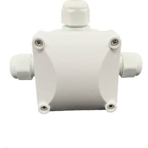 IP68 electrical cable waterproof connector t shape 2 3 Pin 3 Way Outdoor Waterproof ABS Plastic Gland Electrical Junction Box