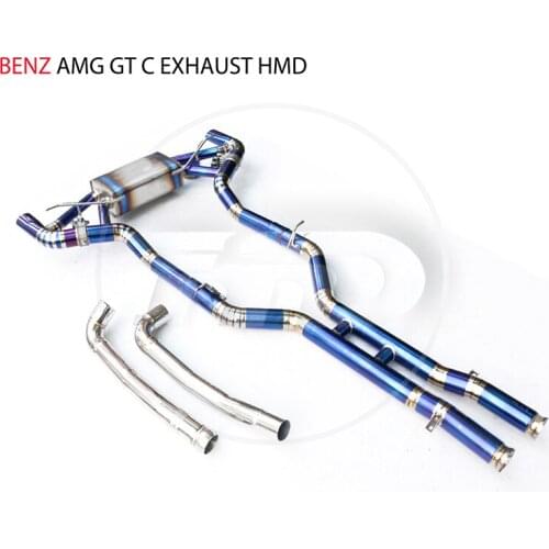 Titanium Alloy Exhaust Pipe Manifold Downpipe is Suitable for AMG GT GTC GTS GT50 Auto Modification Electronic Valve