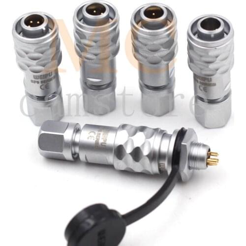 WEIPU SF6 2 3 4 5pin Waterproof Connector, TINY Bulkhead Connector, IP67 Industrial Signal Power Cable Plug Socket