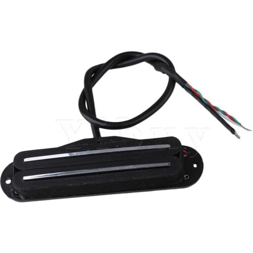 Yibuy Dual Rail Humbucker Guitar Neck Pickup 4 Wires for Guitar