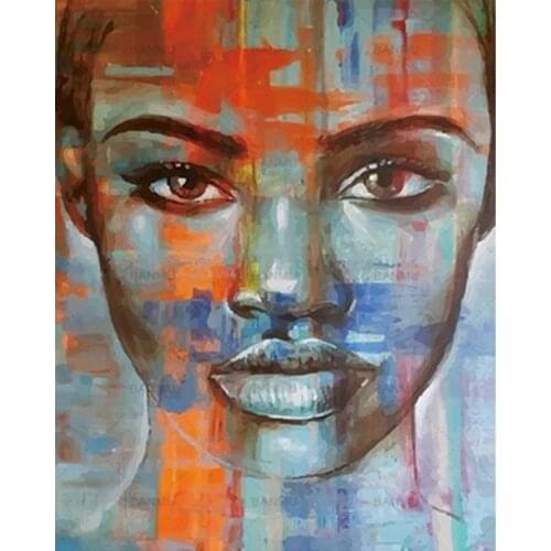 Framed Orange noodle man DIY painting by numbers wall decor HandPainted Oil Coloring Acrylic Paint By Number Adults Picture Art