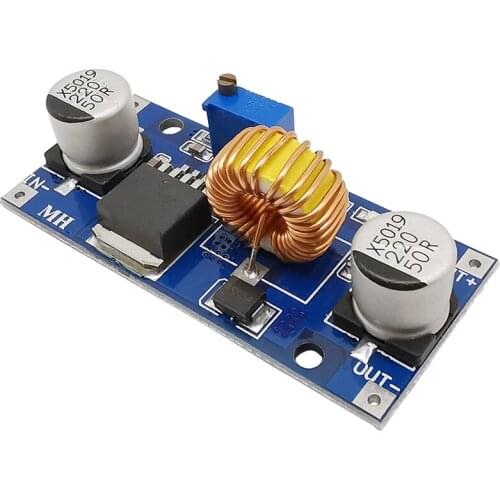 1Pcs 5A XL4015 DC-DC 4-38V to 1.25-36V 24V 12V 9V 5V Step Down Adjustable Power Supply Module LED Lithium Charger With Heat Sink