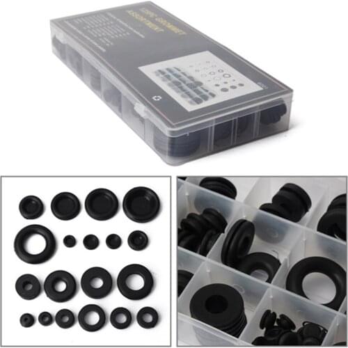 125pcs Rubber Grommet Firewall Sealing Wire Gasket Assortment Set Car Truck Boat