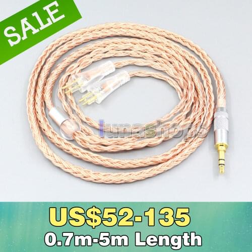 2.5mm 3.5mm XLR Balanced 16 Core 99% 7N OCC Earphone Cable For FOSTEX TH900 MKII MK2 TH-909 TR-X00 TH-600 LN006752
