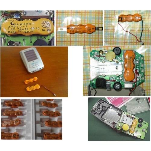 2PCS Button battery pack 3HB70-F 3.6V 70mAh rechargeable battery