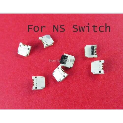 2pcs Connector Port Socket Clip Power Replacement for Nintend NS Switch Backlight Motherboard Power Dock For NS Switch
