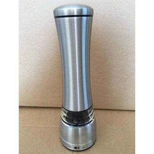 20pcs/lot 65*215mm Portable thickness adjustable Stainless Steel Salt Pepper Grinder Spice Sauce Mill Grind Handle Kitchen tool