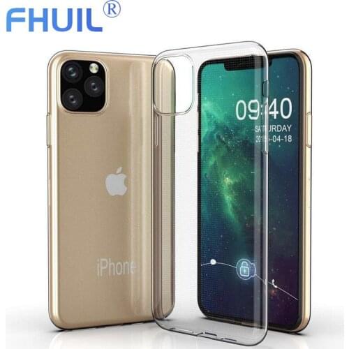 2020 Clear protection cover for iphone 11 case ultra slim soft tpu silicone for iphone 11 Pro Max Case 6 6s 7 8 X XR XS coque