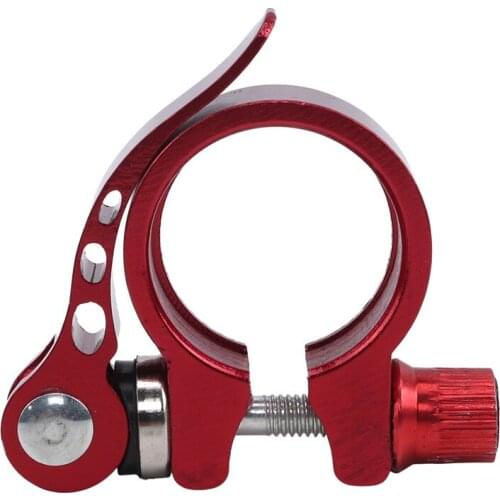 25.4/28.6/31.8/34.9mm Alloy MTB BMX Bike Seat Clamp Aluminium Quick Release Mountain Road Fixed Gear Bike Seatpost Clamp